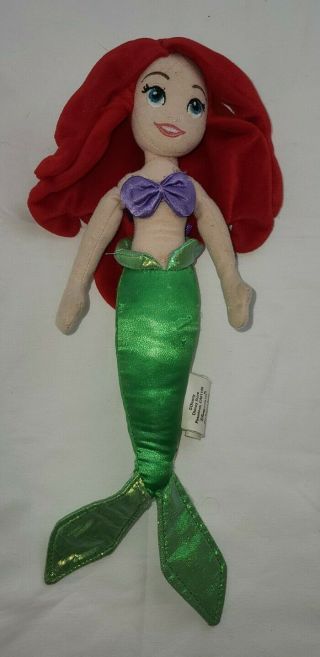 Disney Store Plush Ariel From The Little Mermaid 13 " Character Doll Stuffed Toy