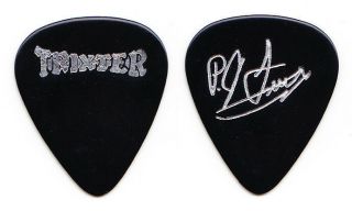 Trixter P.  J.  Farley Signature Black Guitar Pick - 1990 Tour