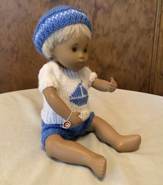 Darling Sasha Sexed Baby Boy With Tag In British Knit Spring Outfit