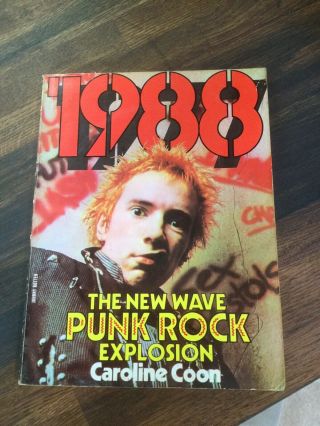 1988,  The Wave,  Punk Rock Explosion By Caroline Coon Paperback Book