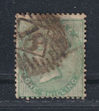 Great Britain Sg 72 Scott 28 1856 1/ - Green Victoria No Letters £325