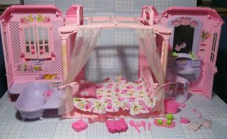 2000 Mattel Pink Portable Fold Up Magi - Key Barbie Doll Magic House - Orignl Access
