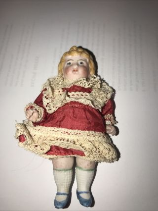 Antique Bisque Doll Germany 4 1/2”