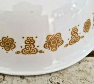 SET of 5 CORELLE BUTTERFLY GOLD CEREAL BOWLS - 6 1/4 