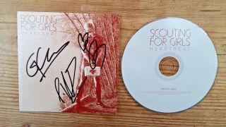 SCOUTING FOR GIRLS signed CD sleeve ' HEARTBEAT ' - Autographs 2
