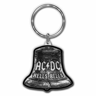 Official Licensed - Ac/dc - Hells Bells Keychain Metal Keyring Rock Angus