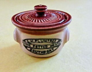 1:12 Dollhouse Vintage Artisan Terry Curran Porcelain Lidded Potted Meats Tureen