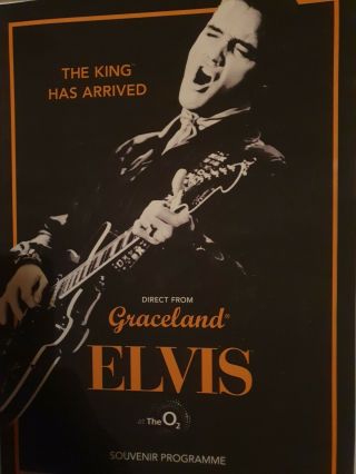Elvis @ The O2 Souvenir Programme Direct From Graceland The King Has Arrived