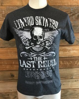 Lynyrd Skynyrd " The Last Rebel " Motorcycle Logo Live - Nation Tour T - Shirt Sz Med