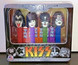 Kiss Pez Limited Edition Pez Set 2012 Collector Tin And