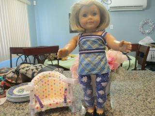 Retired American Girl Ag Doll Kit Kittredge,  Party Treat Seat Chair Booster