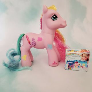 My Little Pony Mlp G3 Toola Roola Ii Paintbrush Cutie Mark Rainbow Tinsel Hair