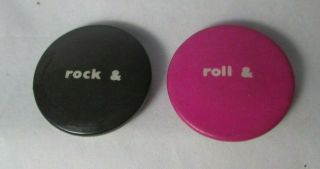 Ian Dury & The Blockheads 2 X Vintage 70s Rock & Roll Badges Pins Buttons Punk