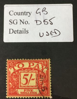Gb Postage Due Sg D55