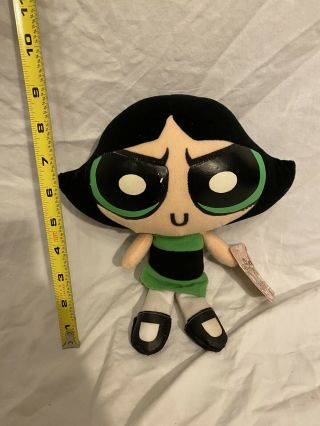 1999 Toy Connection Cartoon Network Buttercup Powerpuff Girls Plush Doll 10 " Tags