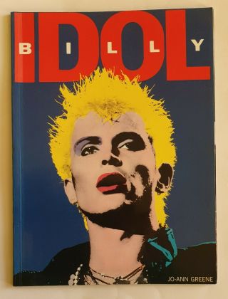Billy Idol Book Generation X Jo - Ann Greene 1986 Bobcat Punk Rock