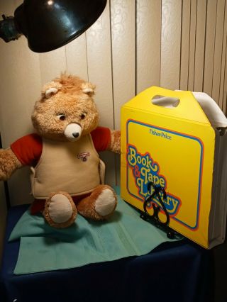 Vtg Teddy Ruxpin 1985 Model W/ 6 Cassettes And One Book Not.