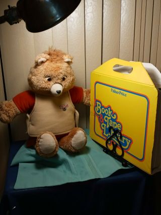 Vtg Teddy Ruxpin 1985 Model w/ 6 Cassettes and One Book Not. 3