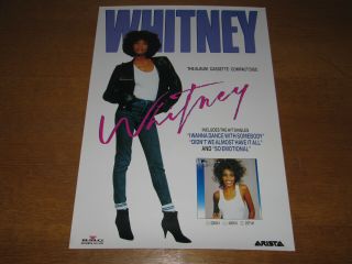 Whitney Houston - Whitney - 1987 Uk Promo Poster