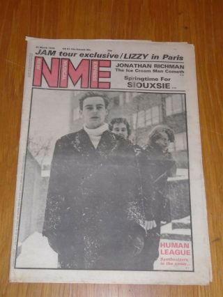 Nme 1979 March 31 The Jam Thin Lizzy Human League Jonathan Richman Siouxsie