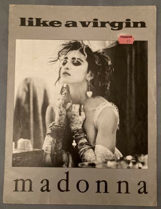 Madonna Rare Sheet Music Like A Virgin Photo By Steven Meisel Imp 1984 Song Book