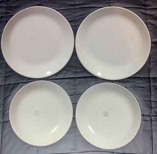 Vintage Corelle BUTTERFLY GOLD 2 Dinner Plates,  2 Salad Plates - Retired 3
