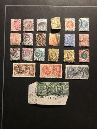 Stamps - Gb High Value Early Period Lot,  Value @ 99p Start As Show