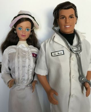 1987 Barbie Friend Nurse Whitney (steffie) & 1997 Dr Ken