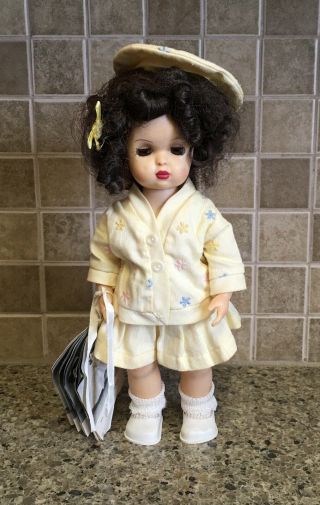 Vintage Terri Lee 10” Tiny Terri Lee Doll Tagged Dress & Hang Tag Yellow Suit