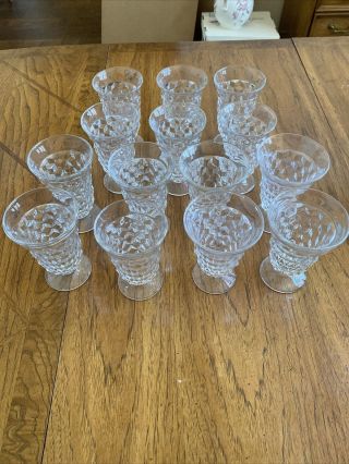 14 - Vintage Fostoria American Clear Footed Ice Tea Glasses Goblets 5 7/8 "