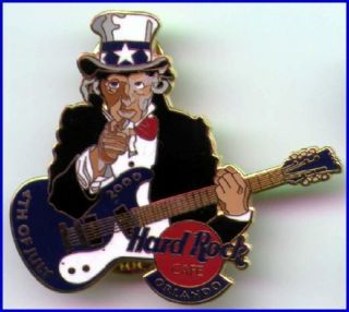 Hard Rock Cafe Orlando 2000 July 4th Pin Uncle Sam " I Want You " - Hrc 6902