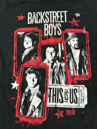 2010 Backstreet Boys This Is Us Tour T - Shirt