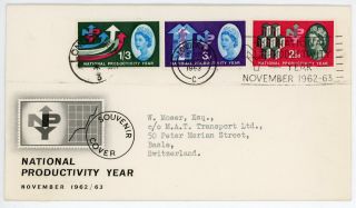Gb 1962 Npy (ord) On Illustrated Fdc With London Slogan & Cds Cat £75