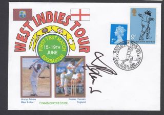 Cricket Fdc - West Indies Tour 2000 - 1st Test Match - Signed By Jimmy Adams