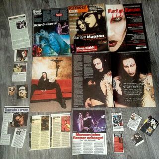 Marilyn Manson Cuttings Clippings Pages Articles - Heavy Metal