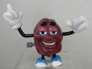Vintage California Raisin Wind Up Walking Toy Collectible 1988 Applause 3 1/4 "