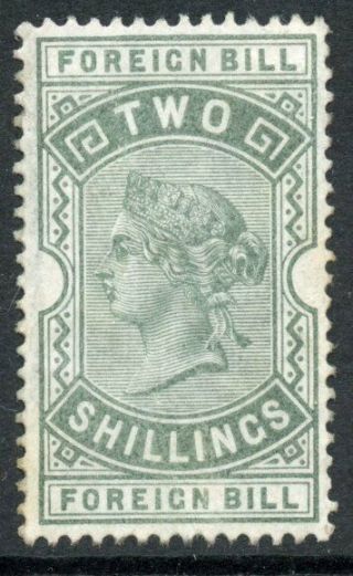 Gb Great Britain Foreign Bill 1871 2s Two Shillings Green