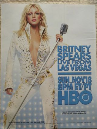 2001 Britney Spears Live From Las Vegas Ad
