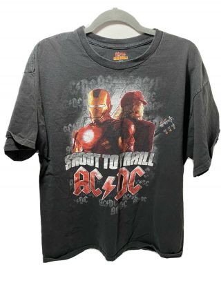 Ac Dc Shoot To Kill Iron Man 2 Xl T Shirt