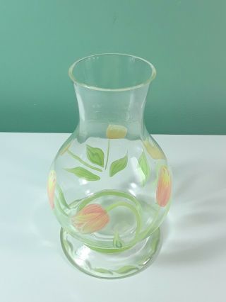 Discontinued Princess House Cottage Tulip Personal Beverage Pitcher / Vase 6 