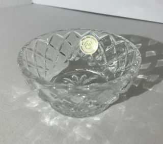 Lenox Full Lead Crystal 3.  5 " Candy Dish Bowl Made In Czech Rep Cond