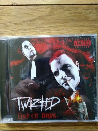Twiztid End Of Days Limited Edition Cd Blaze Icp Oop Hok Rare Htf