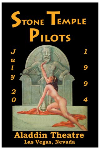 Stone Temple Pilots At Aladdin Theatre Las Vegas Nevada Poster 1994 12x18
