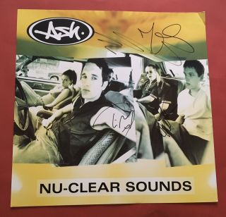 Ash - Nu - Clear Sounds Uk Official Record Shop Promo Poster 12 Inch - Signed Rare