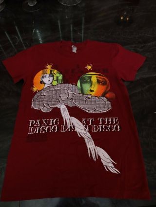 Pre - Owned Panic At The Disco Graphic T - Shirt Size Medium By Classic Girl