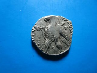 Phoenicia,  Tyre.  Silver 1/4 Shekel (3.  28 G),  Ca.  126/5 Bc - Ad.  Melkart/eagle