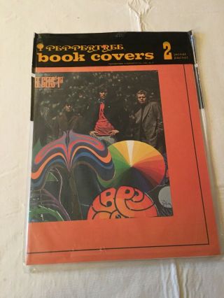 1969 Bee Gees/iron Butterfly Peppertree Book Covers/set Of 2