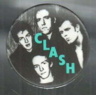Clash Logo Badge Uk Smash Hits 1 " Button Badge Originally Given Away By