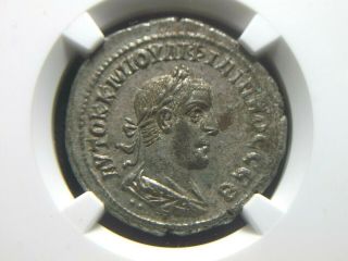Roman Provincial Tetradrachm Of Emperor Philip Ii Eagle Reverse Ngc Ch Au 5081