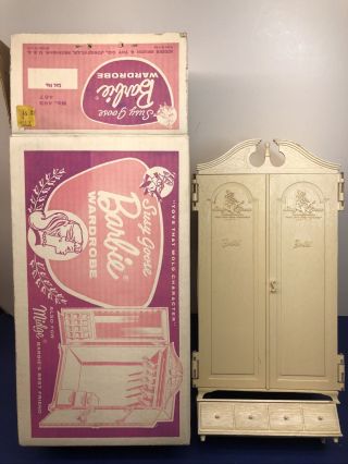 13x4x7.  5” Vintage Susy Goose Barbie Midge Wardrobe Closet Slight Box